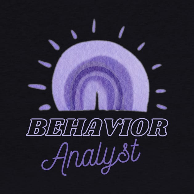 Behavior Analyst apparel or gift for every BA, BCBA or ABA Therapy student. Behavior Analyst appreciation gift by The Mellow Cats Studio